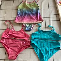 3 costumi bambina Tezenis 9-10 anni