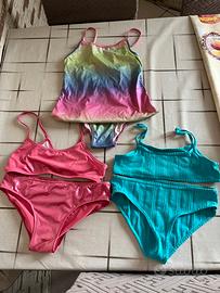 3 costumi bambina Tezenis 9-10 anni