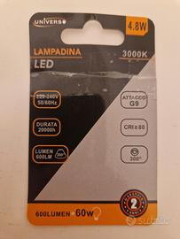 Lampadine led G9 4.8W luce calda