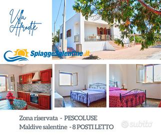 Villa zona Pescoluse 9POSTI 3camere MALDIVE