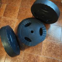 Dischi palestra, bodybuilding, home gym, a casa