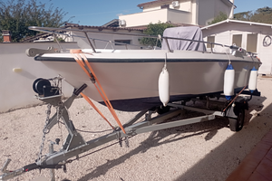 Barca open 5 metri con carrello