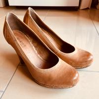 Decollete Marco Tozzi in pelle e sughero