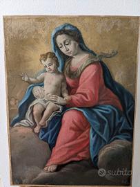 Dipinto arte povera del 1700 restaurato