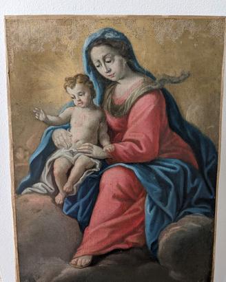 Dipinto arte povera del 1700 restaurato