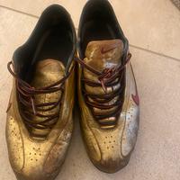 Nike Shox Rival Unique rare Gold baffo blu rosso