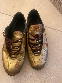 Nike Shox Rival Unique rare Gold baffo blu rosso