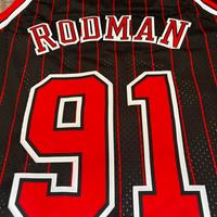NBA Jersey Dennis Rodman 91 Chicago Bulls Canotta