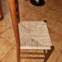 Sedie a scaletta in legno restaurate numero 4