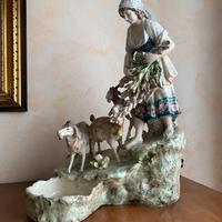 Ceramica -contadina con capre