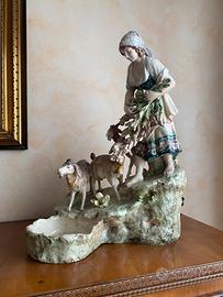 Ceramica -contadina con capre