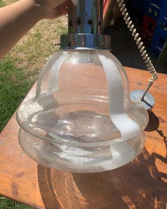Lampada vintage industriale in vetro spesso – gran