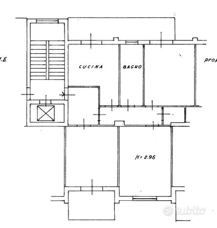 4 vani in via Cimbali - Palermo -