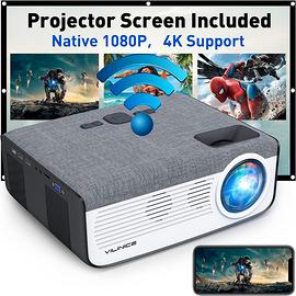 Proiettore Bluetooth WiFi 1080P HD Supporto 4K