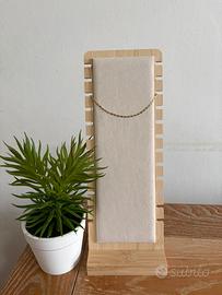 Cavigliera Oro Maglia Piatta Elegant - Nuova