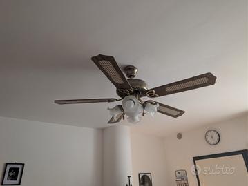 Ventilatore da soffitto lampadario + telecomando!