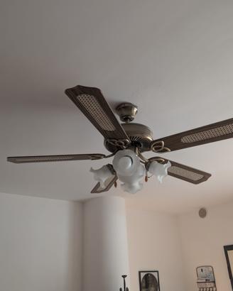 Ventilatore da soffitto lampadario + telecomando!
