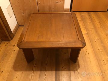 Tavolino Legno Massiccio Abete 75x75x45 cm usato