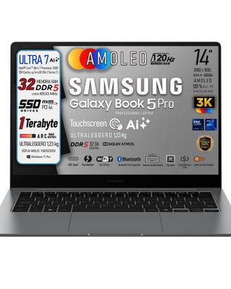 Samsung Galaxy Book 5 Pro U7 32Gb DDR5 14 AMOLED3K
