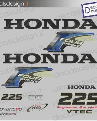 kit adesivi motore marino Honda 225 cv v-tec