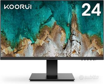 KOORUI Monitor 24 pollici Full HD IPS