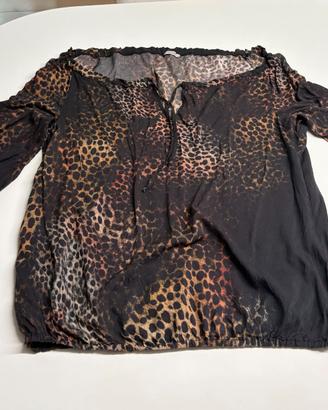 Completo Fiorella Rubino – Blusa Animalier 100% Vi