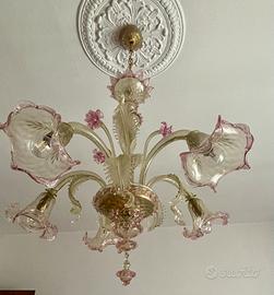 Lampadario murano 6luci