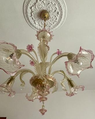 Lampadario murano 6luci