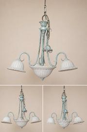 Lampadario stile provenzale / shabby chic a 3 luci