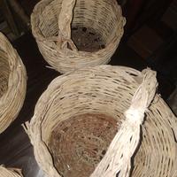 Panieri intrecciati a mano vintage 
