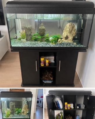 Acquario 250 L , Completo con Mobile, Filtro, LED