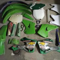 Plastiche motocross Kawasaki e Yamaha 