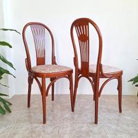 Coppia sedie d'epoca, vintage, New Orleans, Thonet