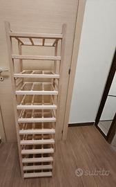 Porta bottiglie in legno