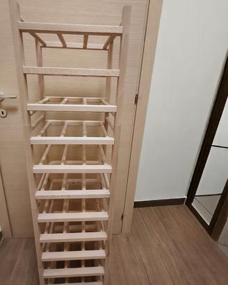 Porta bottiglie in legno