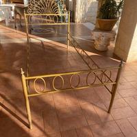 Letto in ferro battuto a mano anni 60