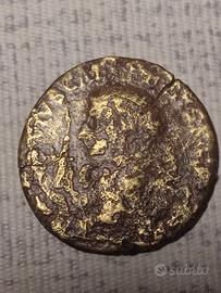 vecchia moneta Sesterzio romano 