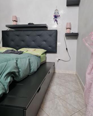 Letto +schienale e mensole