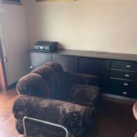 Coppia poltrone vintage anni ’70 velluto marrone