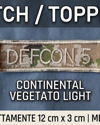 Set 3 Patch / Toppe Militari DEFCON 5 - Camouflage