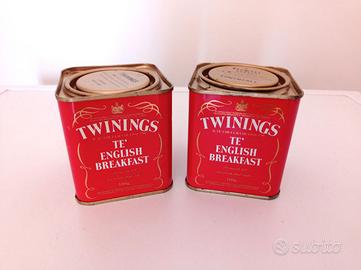 Scatola latta del tè Twinings