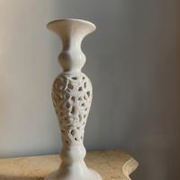 Portacandela in ceramica bianca – Morena Design