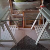 scrivania con piedi in legno  ikea , 