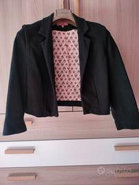 Giacchino corto nero con fodera 100% cotone