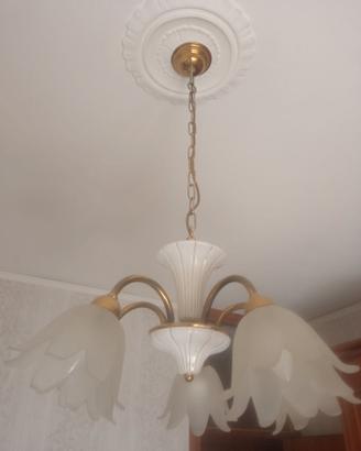 Lampadario classico a tre punti luce