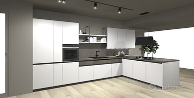 CUCINA COMPONIBILE ANGOLARE430 X245 con elettrodom