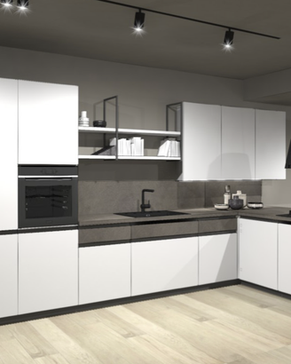 CUCINA COMPONIBILE ANGOLARE430 X245 con elettrodom