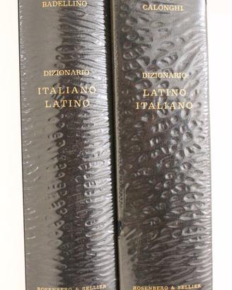 Dizionari Latino - Calonghi Rosemberg 1969