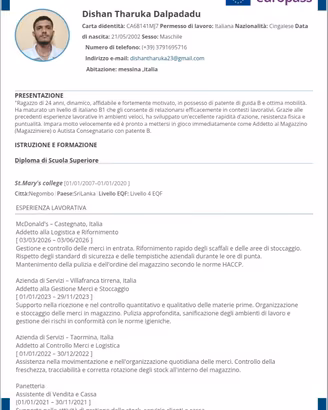 Magazziniere / Operaio con vitto e alloggio - P b