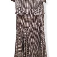 Abito midi LeCole - stampa vichy